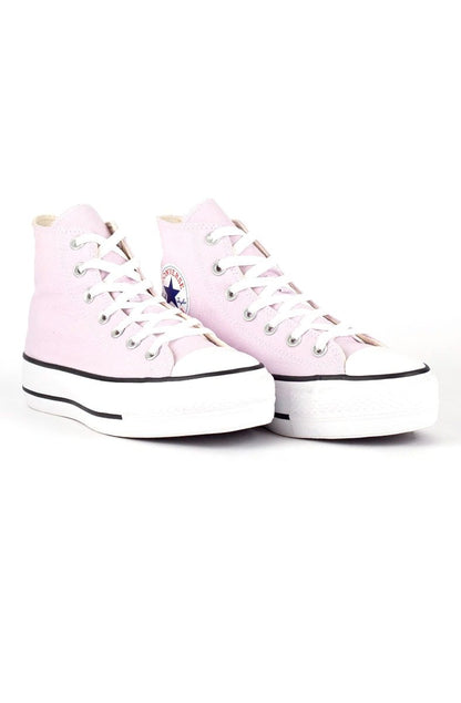 Tênis Converse Chuck Taylor All Star Lift Hi Plataforma Seasonal Rosa/Branco - NewSkull