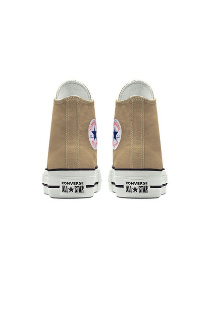 Tênis CONVERSE Chuck Taylor ALL STAR Lift Plataforma High Bege/Caqui - NewSkull
