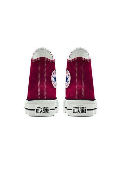 Tênis Converse Chuck Taylor All Star Lift Plataforma High Bordo/Branco - NewSkull