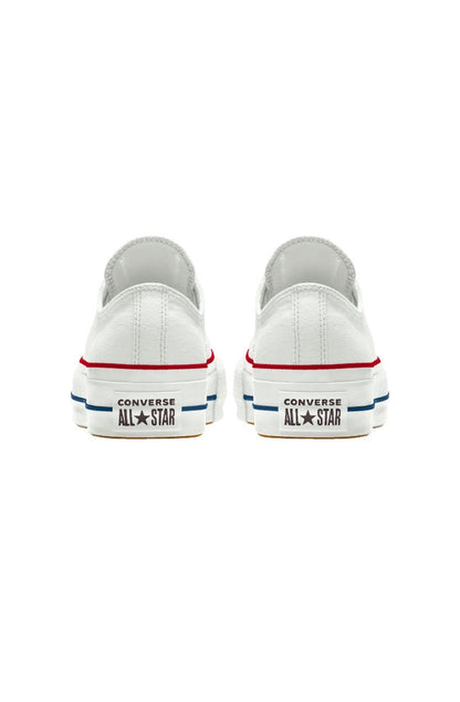 Tênis Converse Chuck Taylor All Star Lift Plataforma Low Branco/Branco - NewSkull