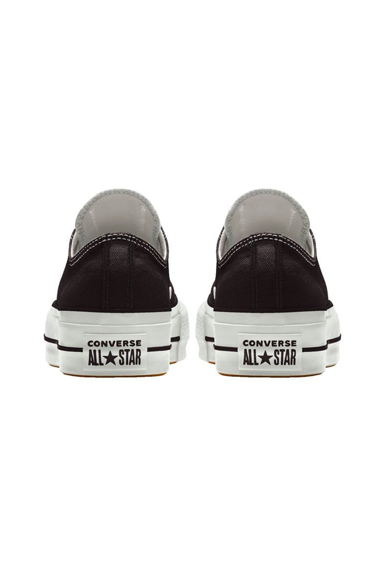 Tênis Converse Chuck Taylor All Star Lift Plataforma Low Preto/Branco - NewSkull