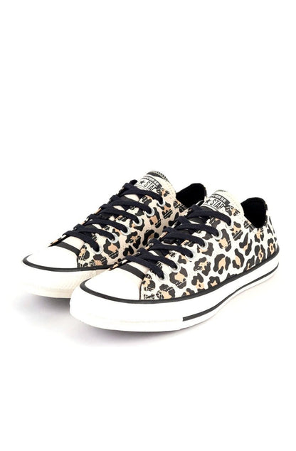 Tênis Converse Chuck Taylor All Star Low Animal Print Ox Bege/Amendoa - NewSkull