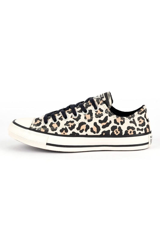 Tênis Converse Chuck Taylor All Star Low Animal Print Ox Bege/Amendoa - NewSkull