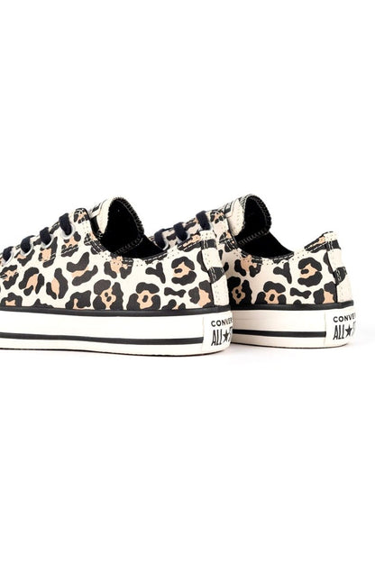 Tênis Converse Chuck Taylor All Star Low Animal Print Ox Bege/Amendoa - NewSkull
