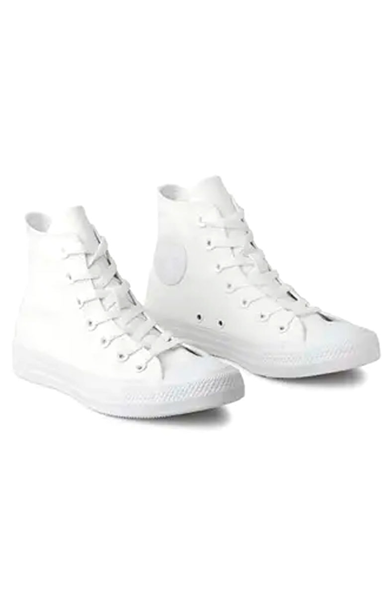 Tênis Converse Chuck Taylor All Star Monochrome Canvas Branco/Branco - NewSkull