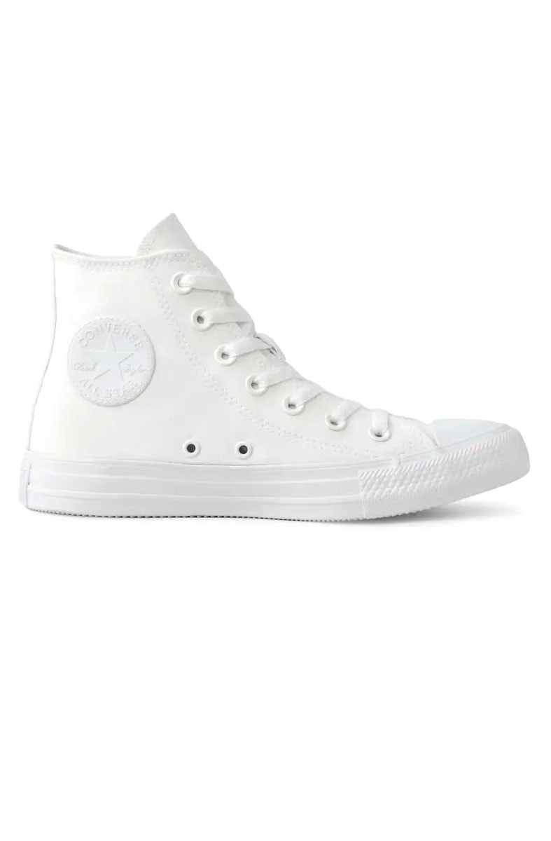Tênis Converse Chuck Taylor All Star Monochrome Canvas Branco/Branco - NewSkull
