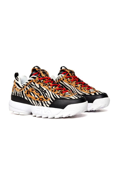 Tênis FILA Disruptor 2 Feminino Animal Print Onça/Zebra - NewSkull
