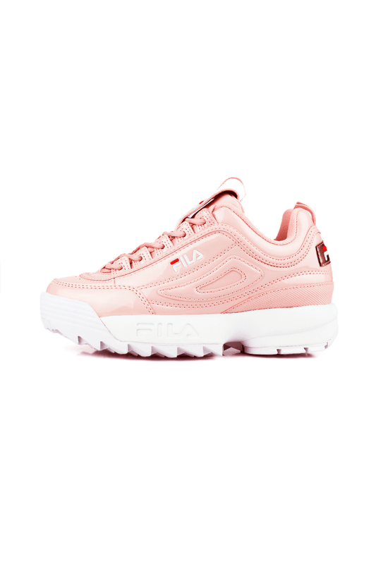 TÊNIS FILA DISRUPTOR 2 PATENT LEATHER FEMININO ROSA - NewSkull