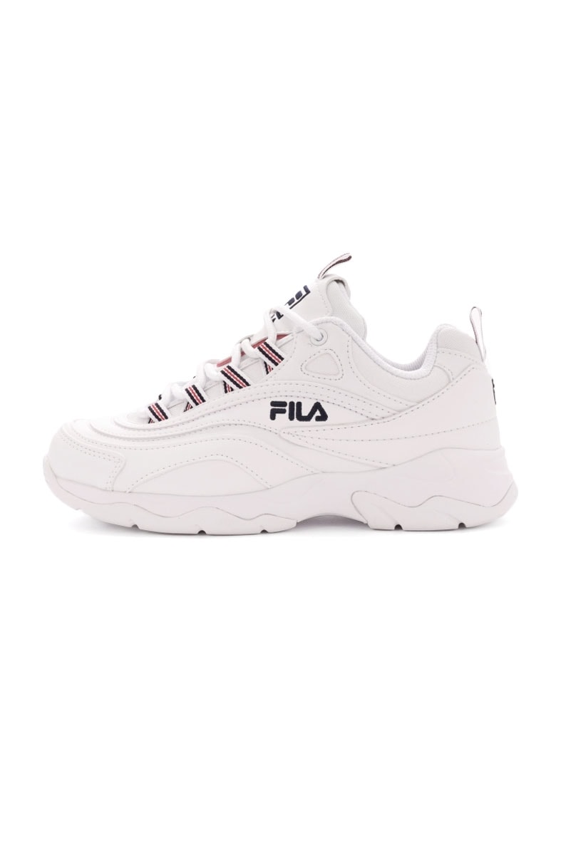 Tênis FILA Ray Feminino Branco/Branco - NewSkull