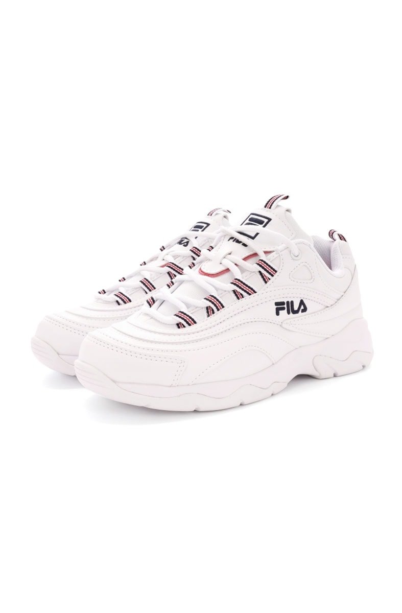 Tênis FILA Ray Feminino Branco/Branco - NewSkull