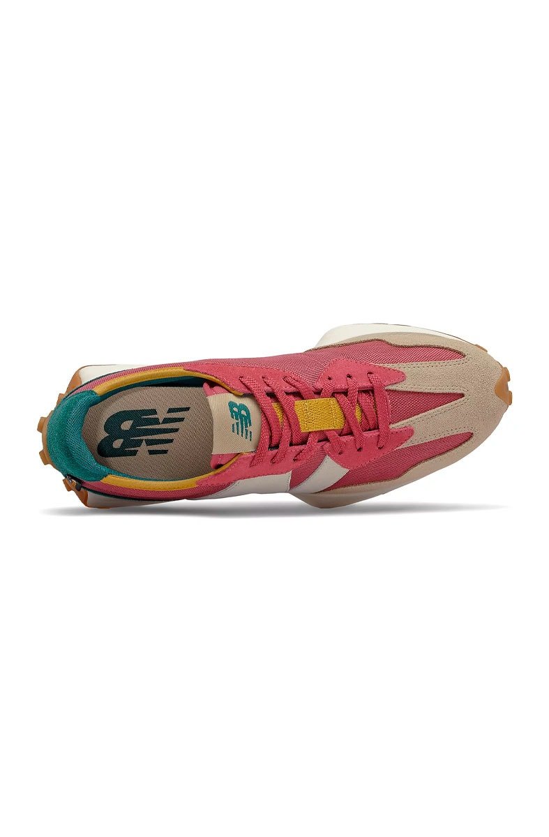 Tênis New Balance 327 Cordura MS327DE1 Bordo/Verde - NewSkull