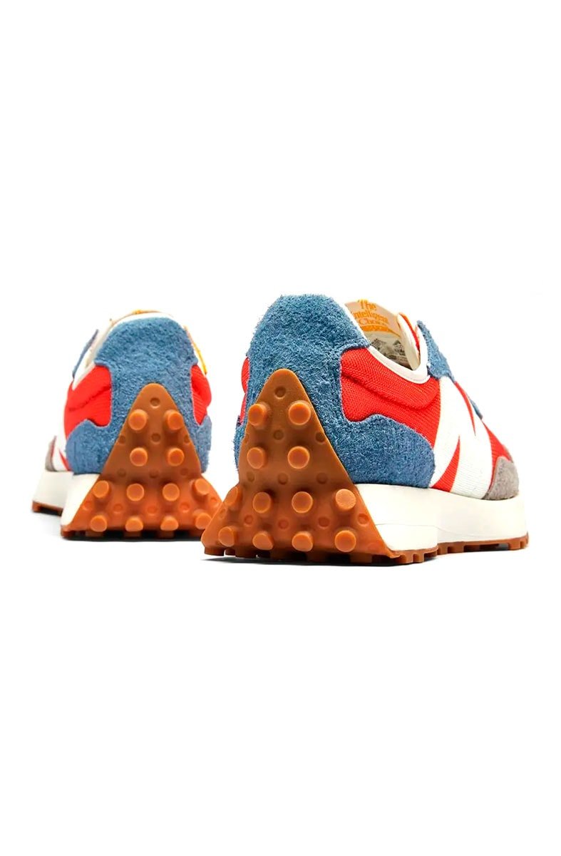 Tênis New Balance 327 MS327SFC Cinza/Laranja/Azul - NewSkull