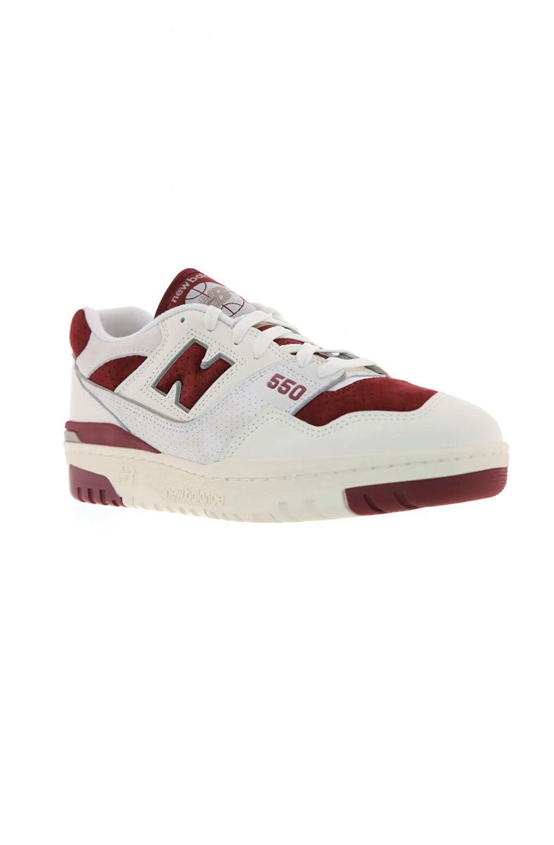 Tênis New Balance 550 Unissex Branco/Bordo BB550LEZ - NewSkull