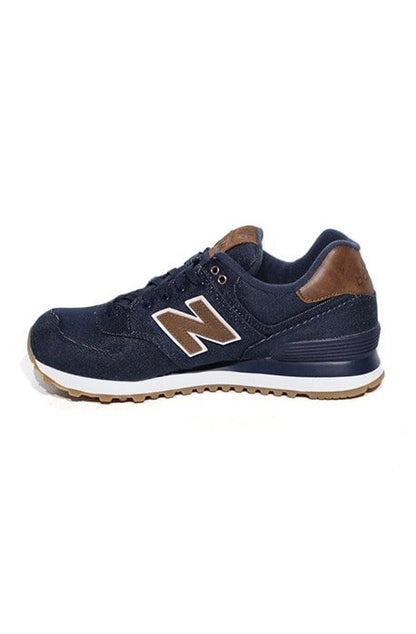 Tênis New Balance 574 Azul Marrom OUNCE CANVAS - NewSkull