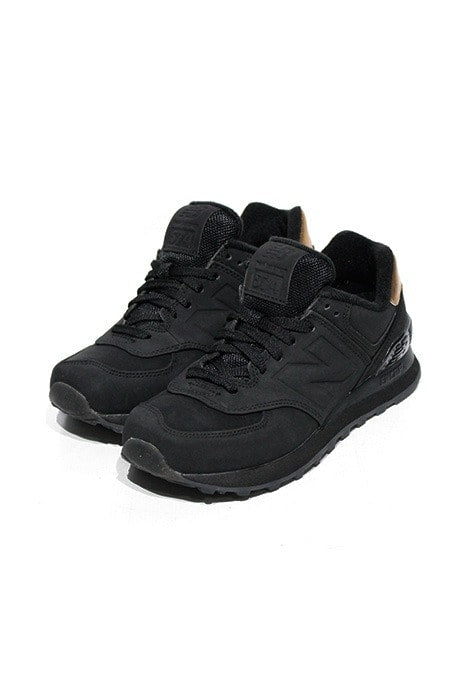 Tênis New Balance 574 Preto Dourado Feminino - NewSkull