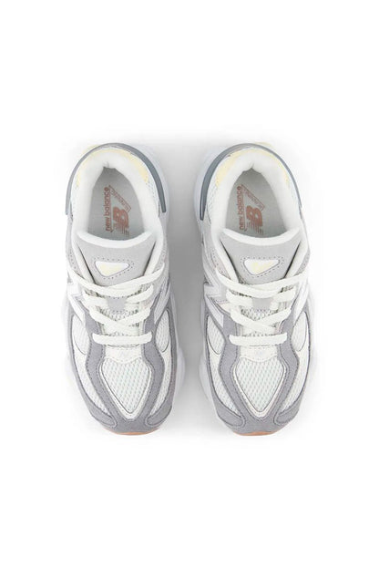 Tênis New Balance 9060 Unissex Infantil Cinza/Branco PC9060AB - NewSkull
