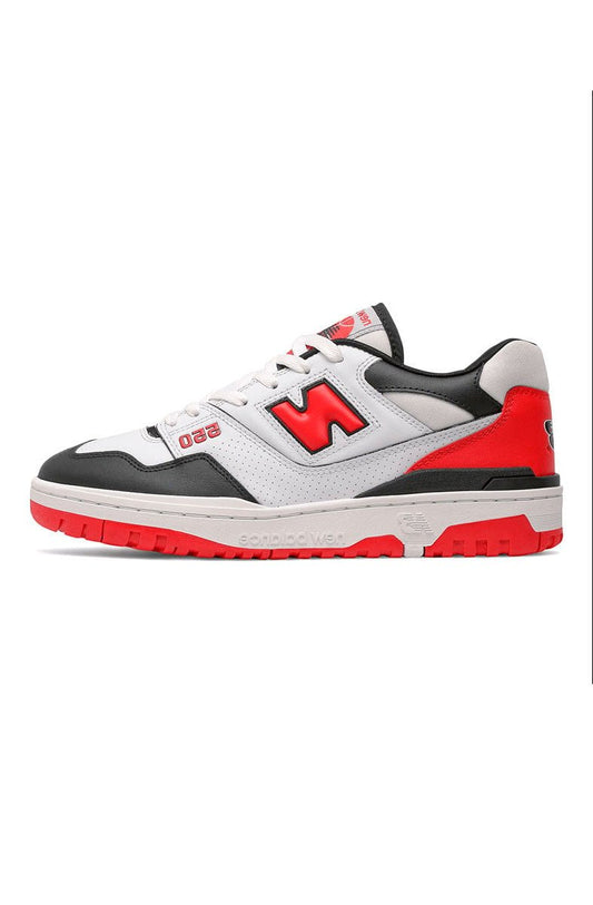 Tênis New Balance BB550HR1 Branco/Vermelho/Preto - NewSkull