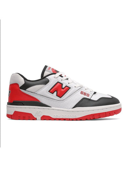 Tênis New Balance BB550HR1 Branco/Vermelho/Preto - NewSkull