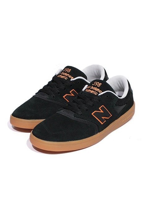 Tênis New Balance Numeric 598 Preto Laranja Gum - NewSkull