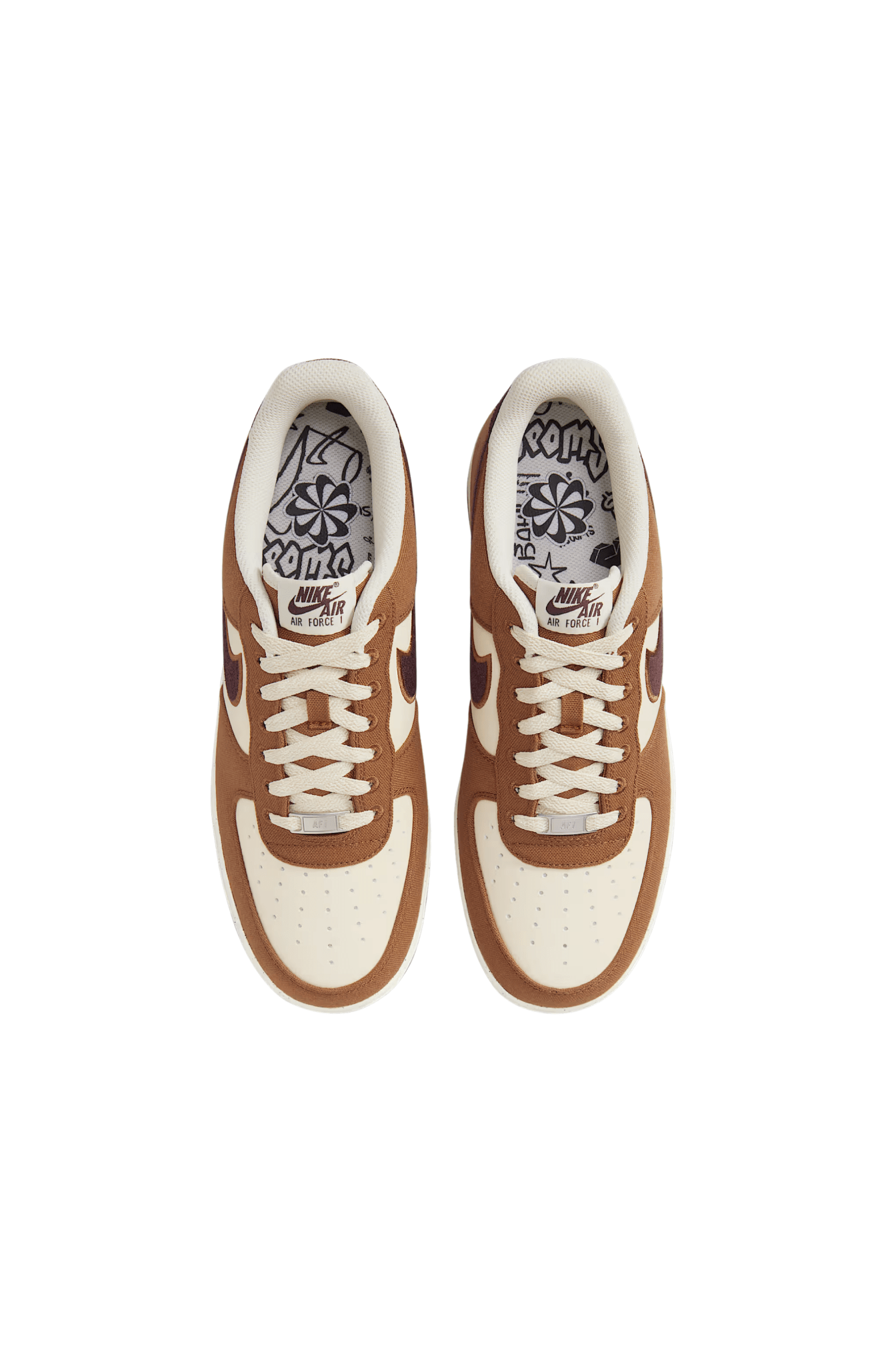 Tênis Nike Air Force 1 ´07 LV8 Masculino Bege/Marrom FQ8713 - 200 - NewSkull
