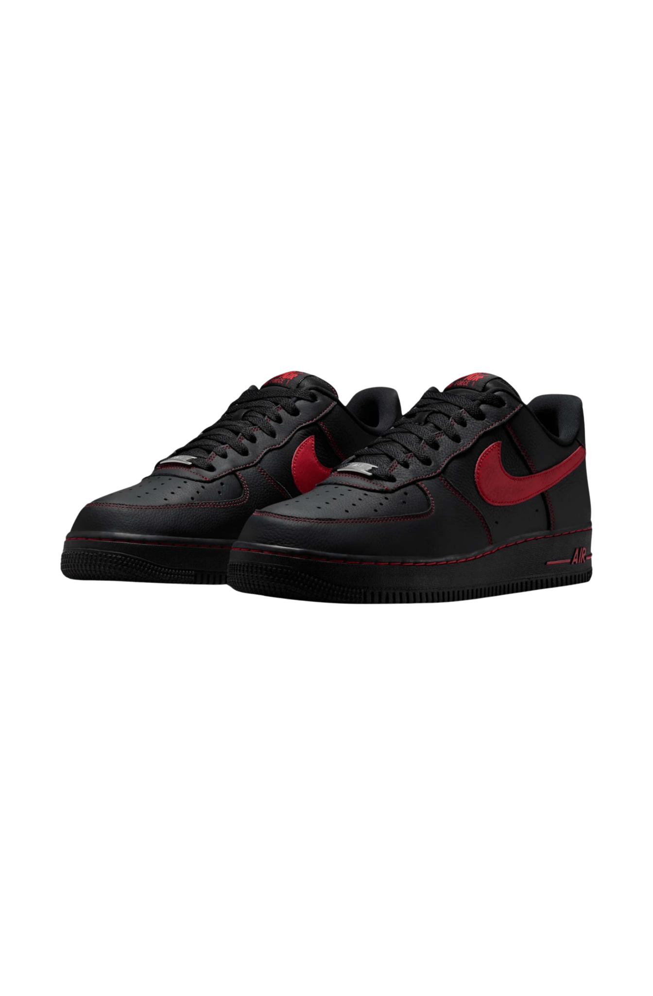 Tênis Nike Air Force 1 '07 Lv8 Masculino Preto/Vermelho HQ2037 - 005 - NewSkull