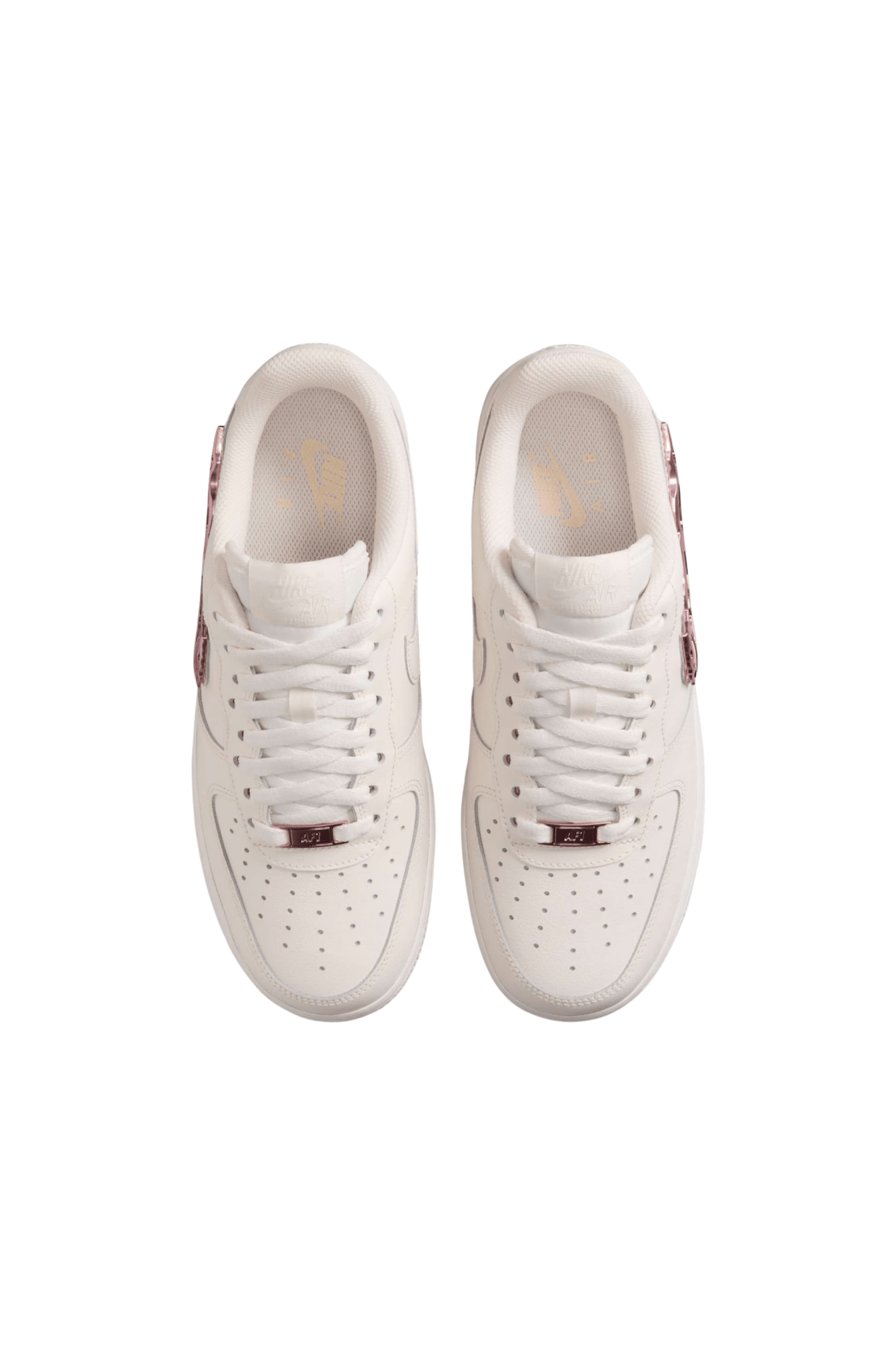 Tênis Nike Air Force 1 07 LX Molten Swoosh Branco/Rosa IF1686 - 161 - NewSkull