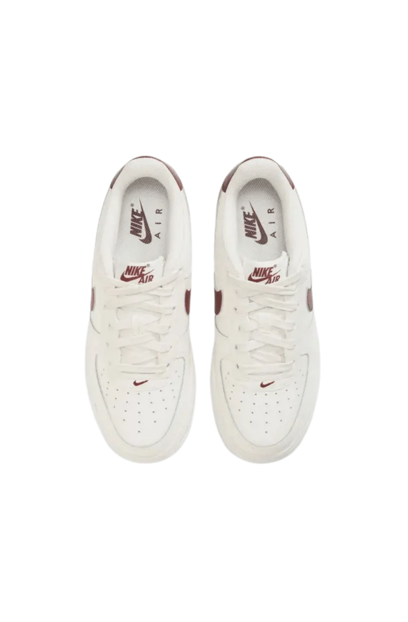 Tênis Nike Air Force 1 Feminino Branco/Bordo FV5948 - 120 - NewSkull