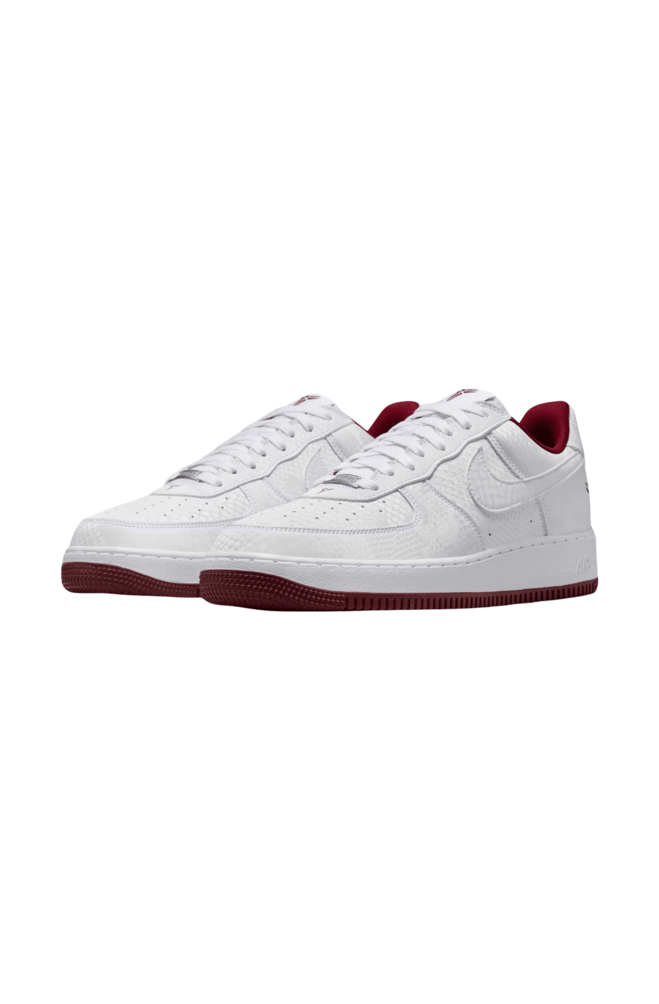 Tênis Nike Air Force 1 Low x Kobe Lower Merion High: Home Branco/Vinho IB0018 - 101 - NewSkull