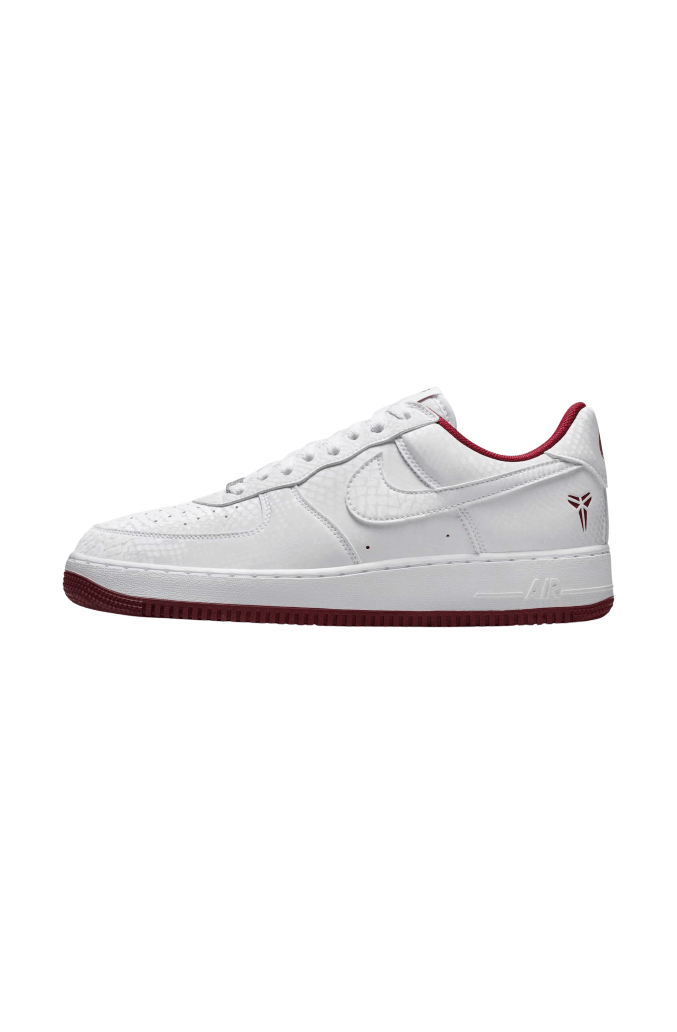 Tênis Nike Air Force 1 Low x Kobe Lower Merion High: Home Branco/Vinho IB0018 - 101 - NewSkull