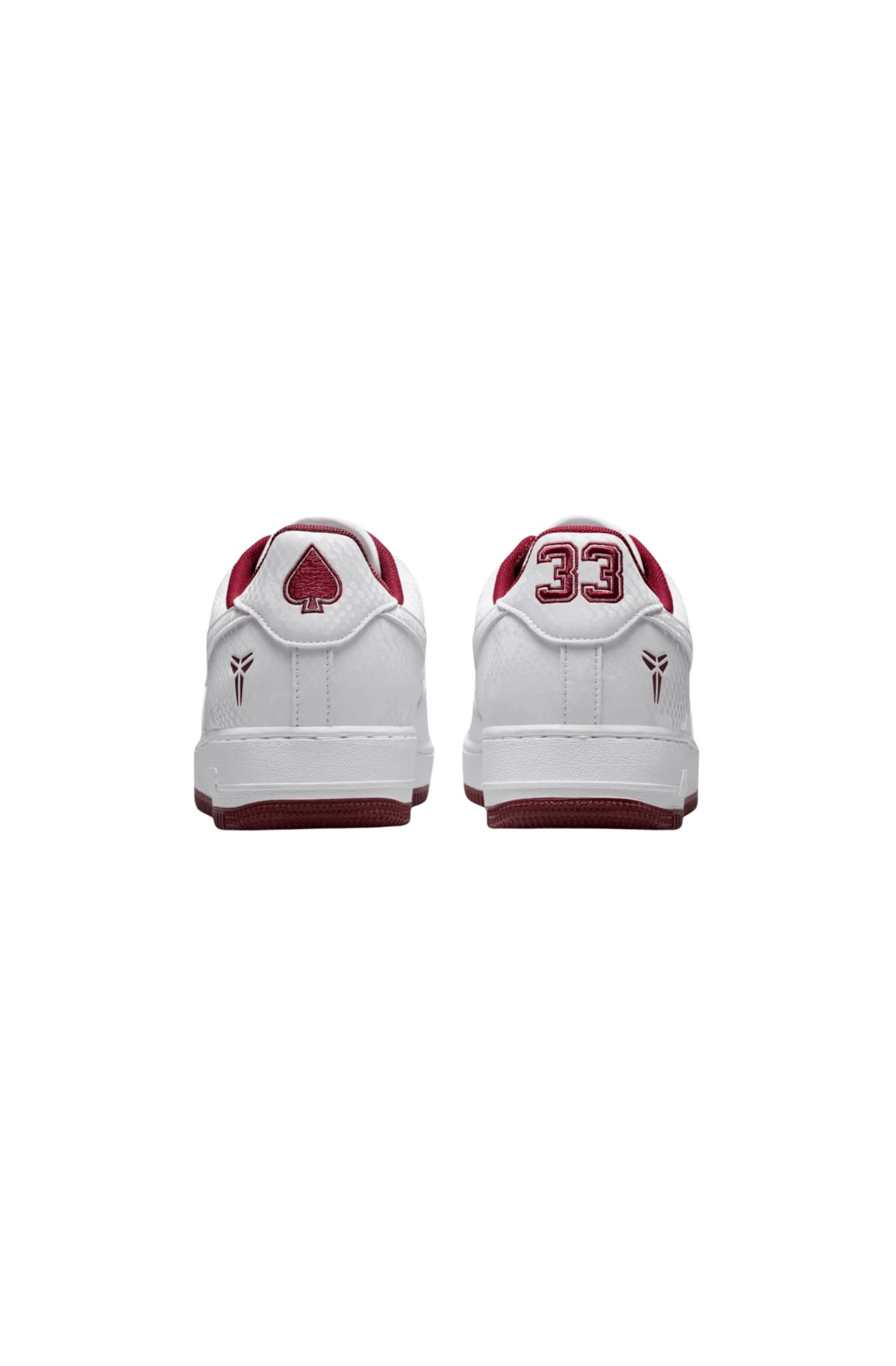 Tênis Nike Air Force 1 Low x Kobe Lower Merion High: Home Branco/Vinho IB0018 - 101 - NewSkull