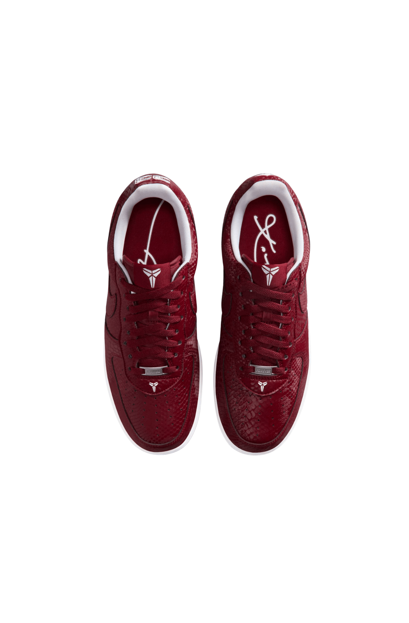 Tênis Nike Air Force x Kobe 1 Low Lower Merion High: Away Vinho/Branco IB0018 - 600 - NewSkull