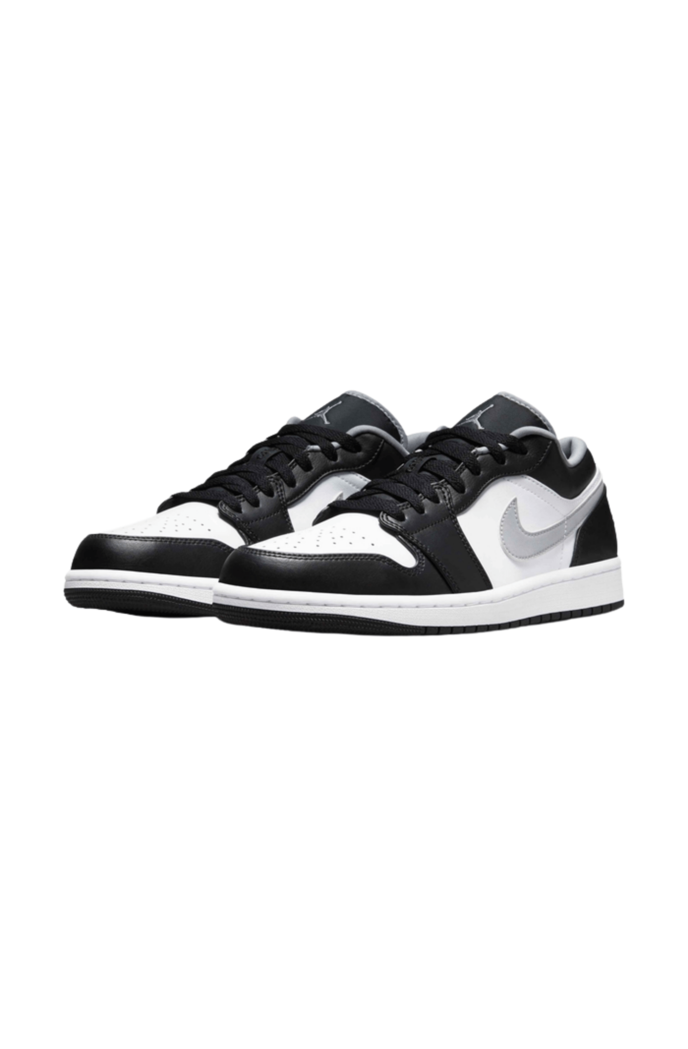 Tênis Nike Air Jordan 1 Low Branco/Preto/Cinza 553558 - 040 - NewSkull