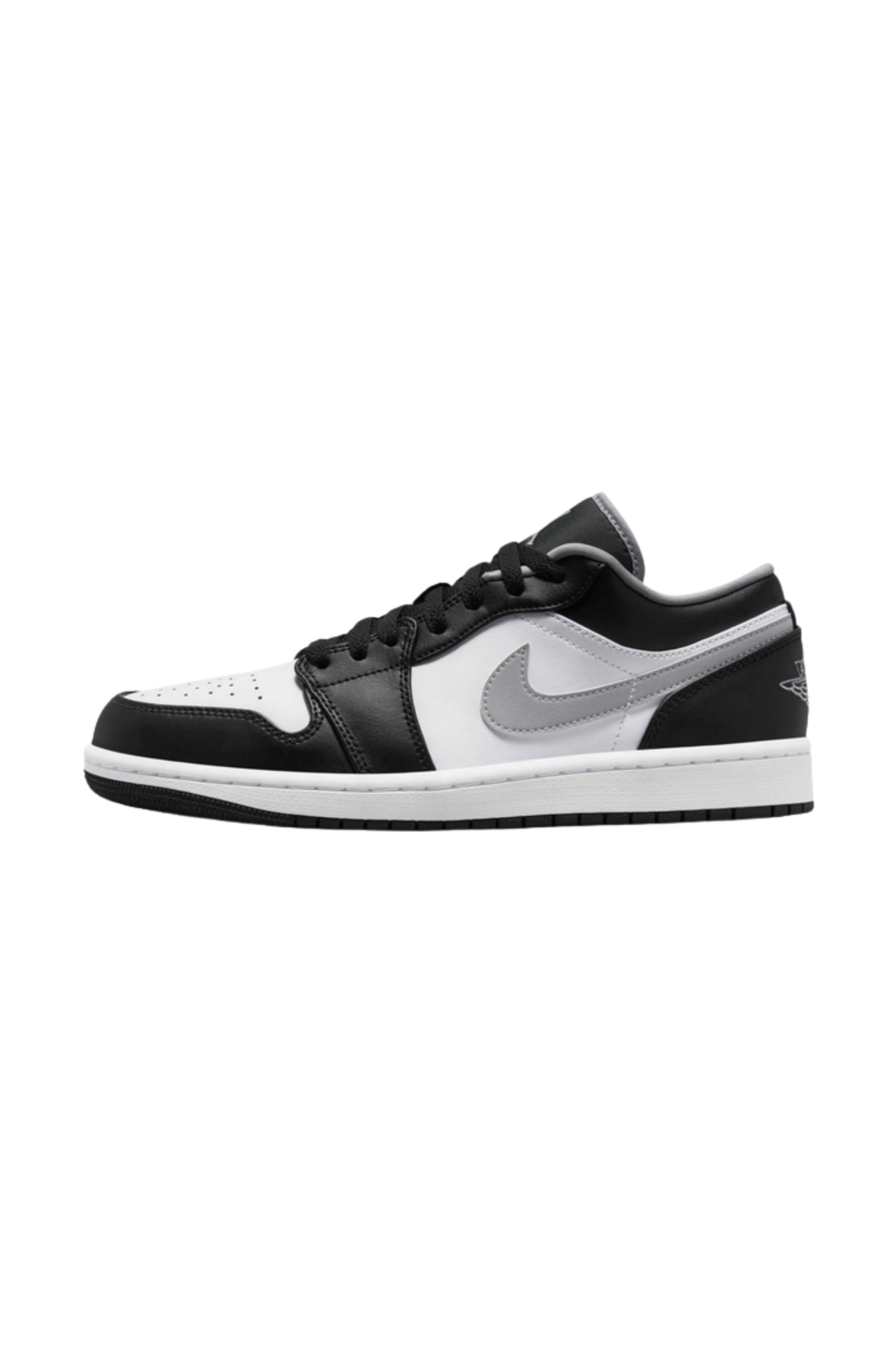 Tênis Nike Air Jordan 1 Low Branco/Preto/Cinza 553558 - 040 - NewSkull