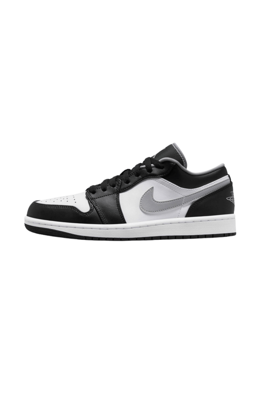 Tênis Nike Air Jordan 1 Low Branco/Preto/Cinza 553558 - 040 - NewSkull