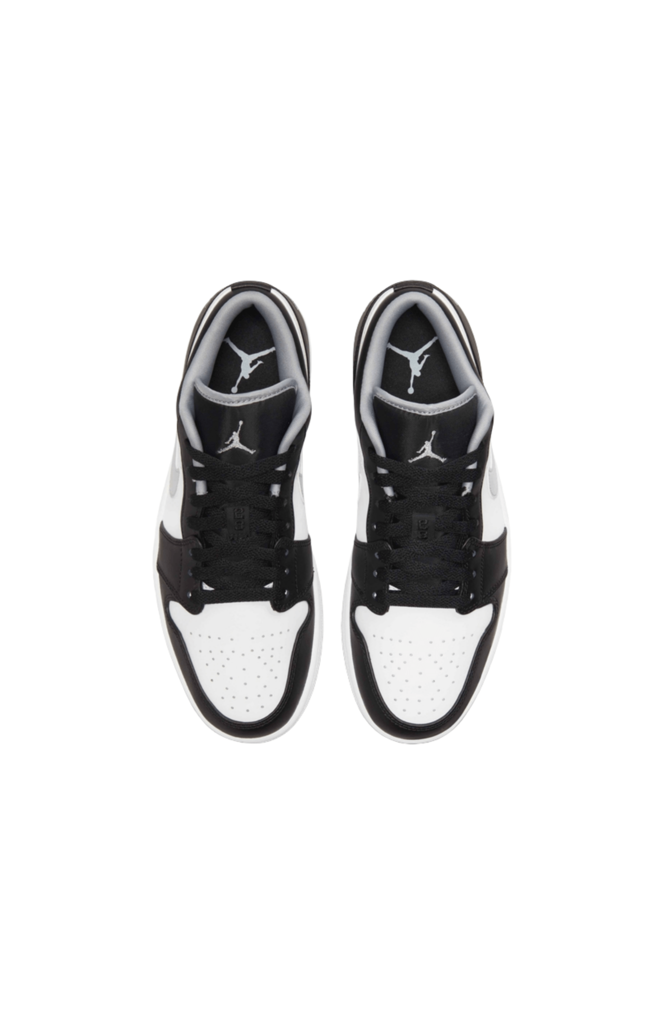 Tênis Nike Air Jordan 1 Low Branco/Preto/Cinza 553558 - 040 - NewSkull