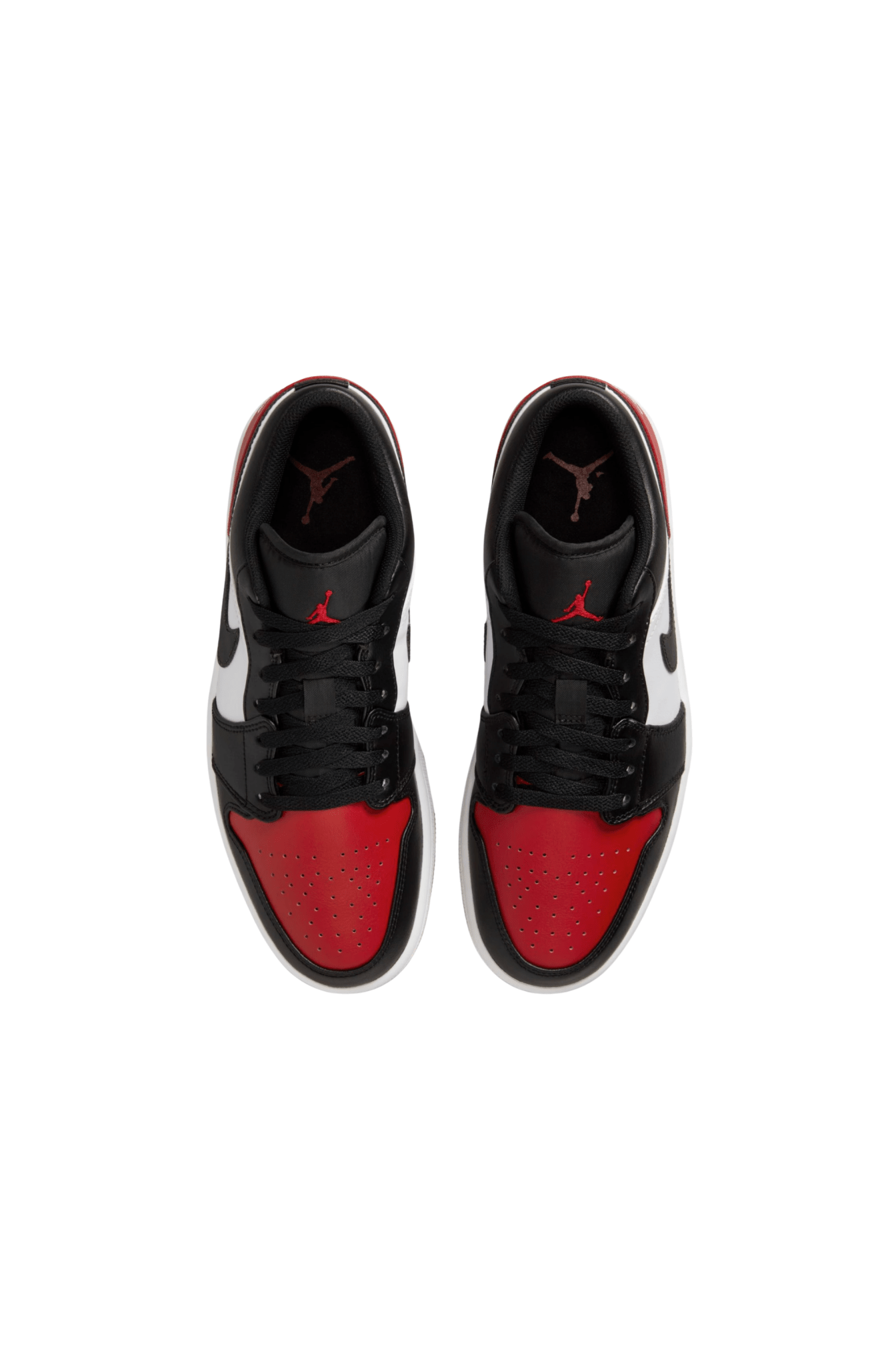Tênis Nike Air Jordan 1 Low Preto/Branco/Vermelho 553558-161 - NewSkull