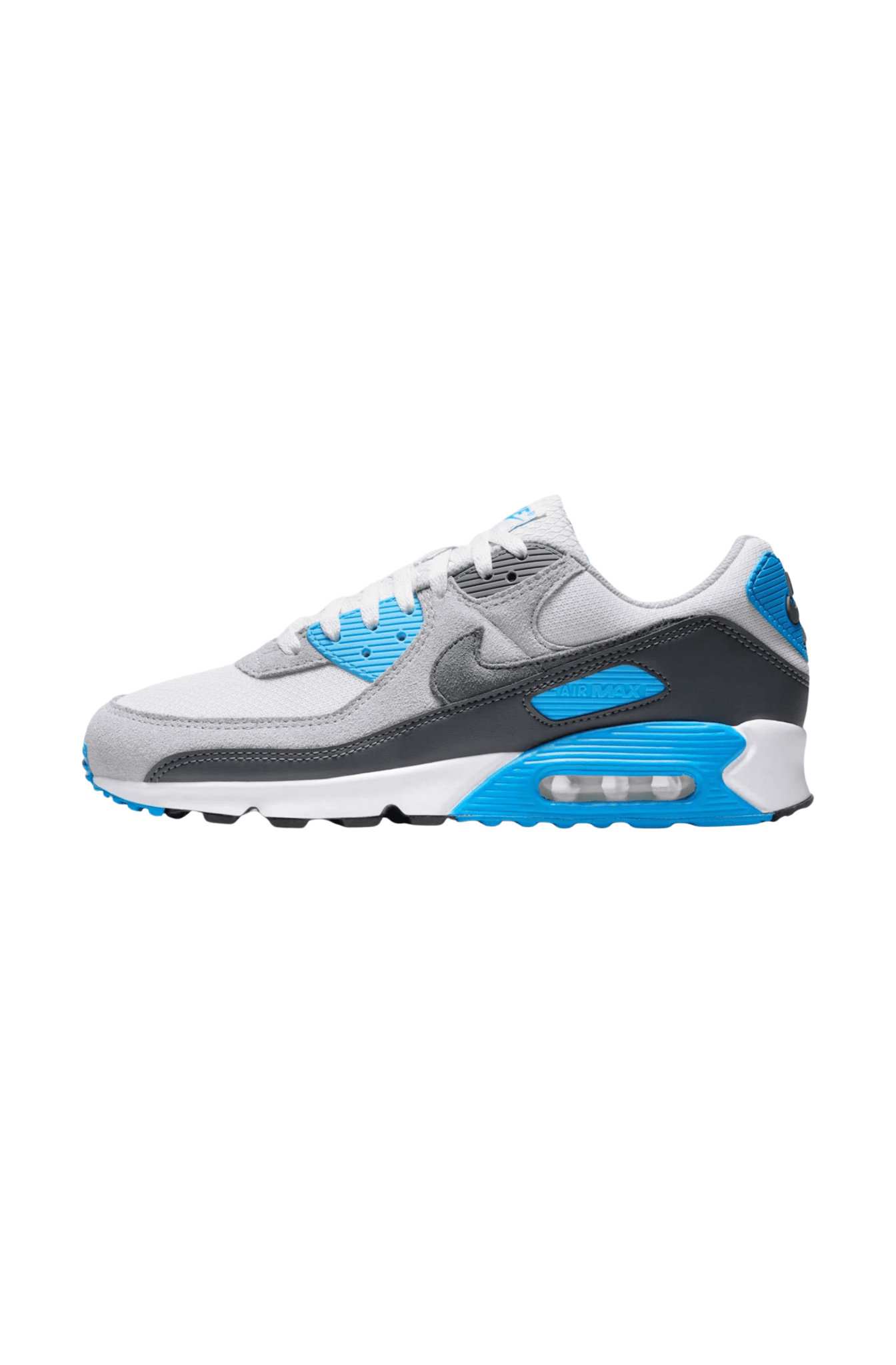 Tênis Nike Air Max 90 Masculino Branco/Preto/Azul DM0029 - 019 - NewSkull