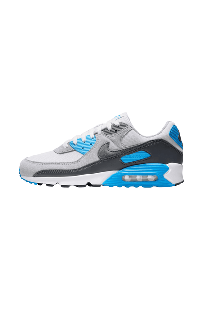 Tênis Nike Air Max 90 Masculino Branco/Preto/Azul DM0029 - 019 - NewSkull