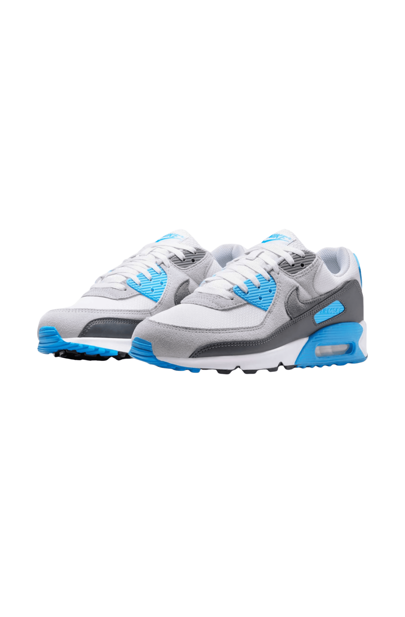 Tênis Nike Air Max 90 Masculino Branco/Preto/Azul DM0029 - 019 - NewSkull