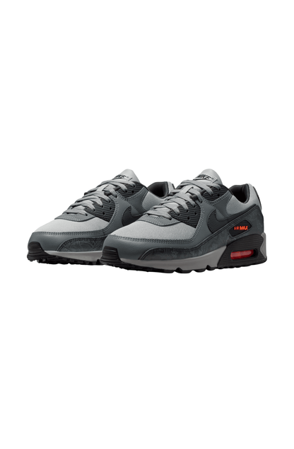 Tênis Nike Air Max 90 Premium Hyper Crimson and Black Cinza/Preto IQ0172-900 - NewSkull