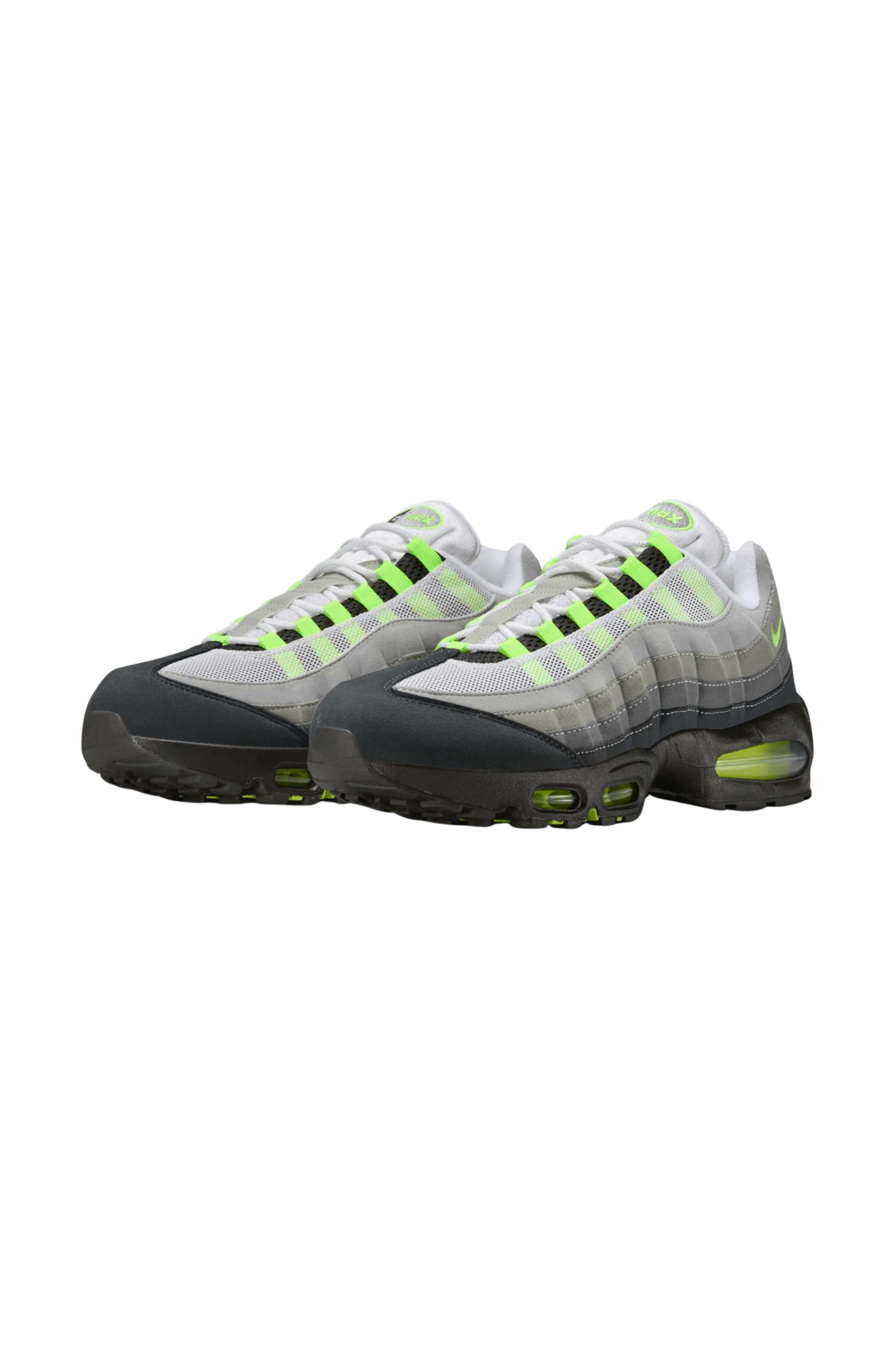 Tênis Nike Air Max 95 "Big Bubble" Neon Yellow Cinza/Neon HM4740 - 001 - NewSkull