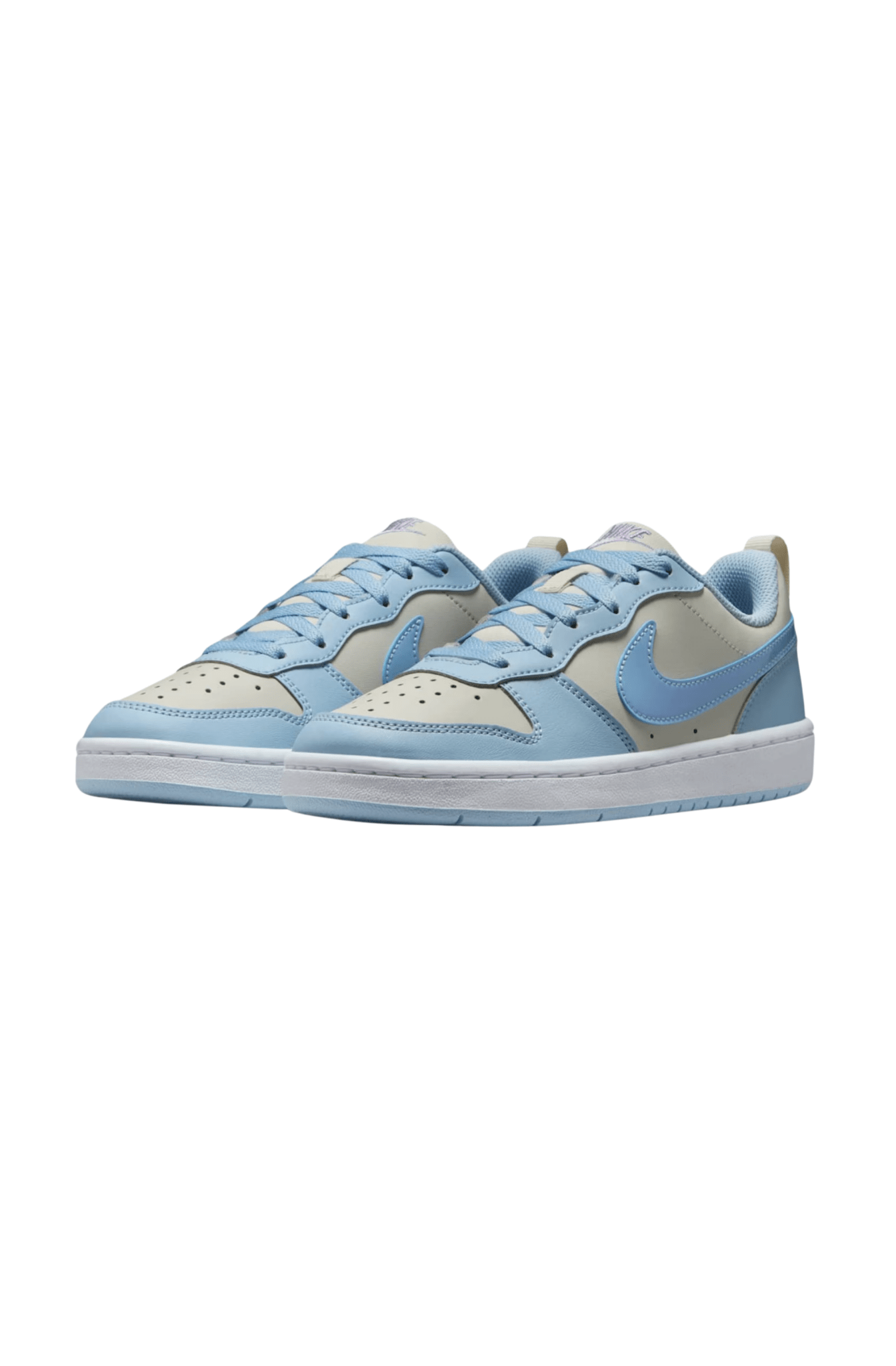Tênis Nike Court Borough Low Recraft Feminino Bege/Azul IH4048 - 001 - NewSkull