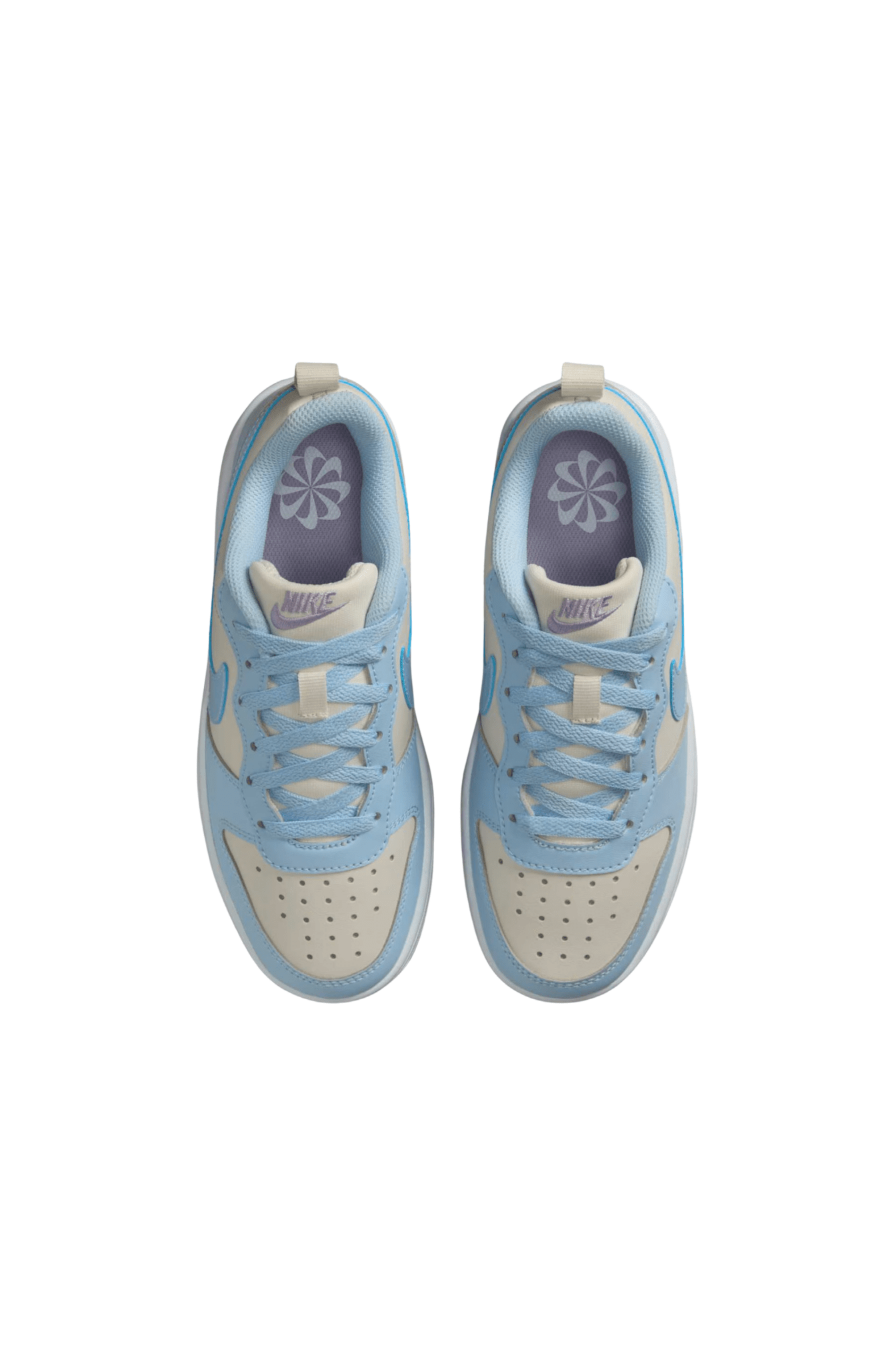 Tênis Nike Court Borough Low Recraft Feminino Bege/Azul IH4048 - 001 - NewSkull