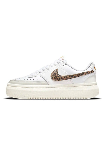 Tênis Nike Court Vision Alta Leopard Feminino Branco/Bege - NewSkull