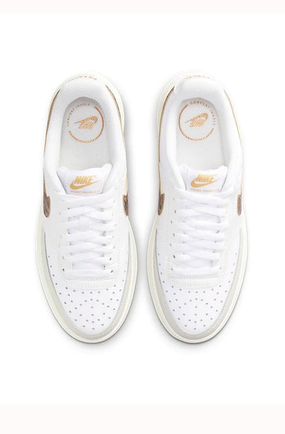 Tênis Nike Court Vision Alta Leopard Feminino Branco/Bege - NewSkull