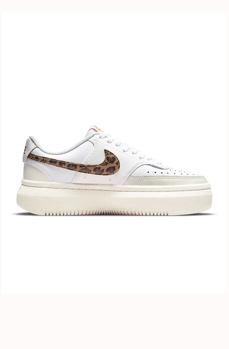 Tênis Nike Court Vision Alta Leopard Feminino Branco/Bege - NewSkull