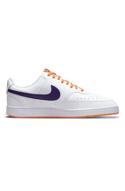 Tênis Nike Court Vision Low NBA Masculino Branco/Laranja - NewSkull