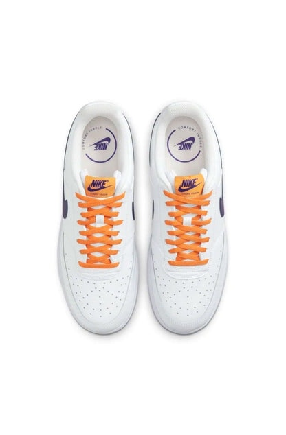 Tênis Nike Court Vision Low NBA Masculino Branco/Laranja - NewSkull