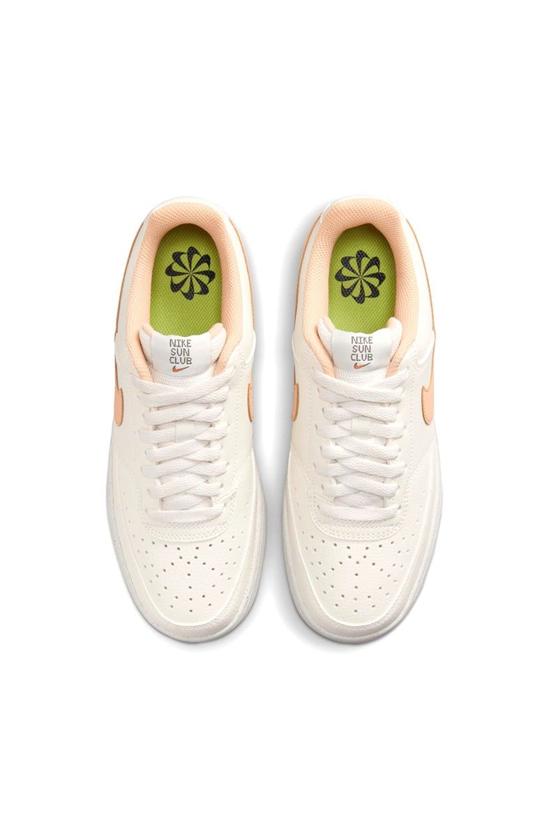 Tênis Nike Court Vision Low Next Nature Branco/Bege - NewSkull