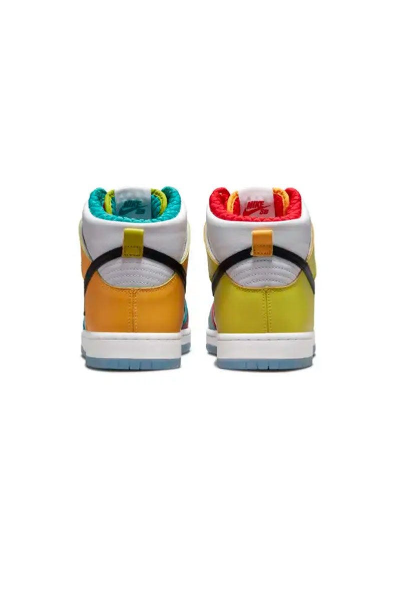 Tênis Nike SB Dunk High Pro x froSkate "All Love, No Hate" Branco/Colorido DH7778 - 100 - NewSkull